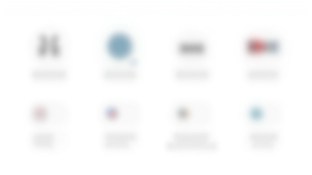 Collection of different language toggle icon styles and variations showing globe, flag, and text-based approaches