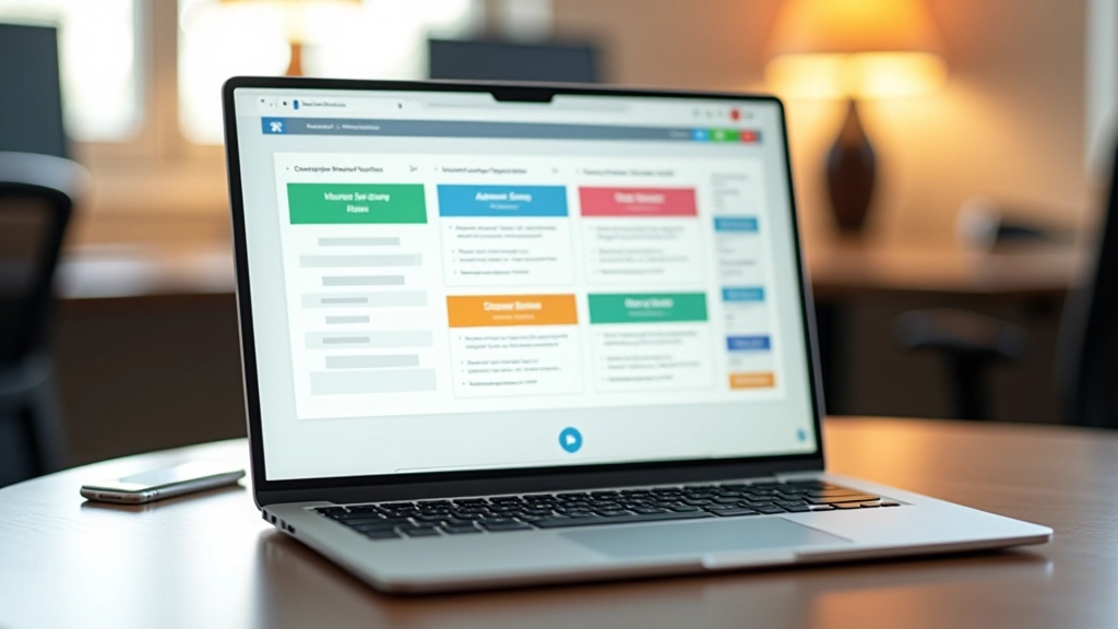 Laptop screen displaying responsive bilingual header designs across different viewport sizes