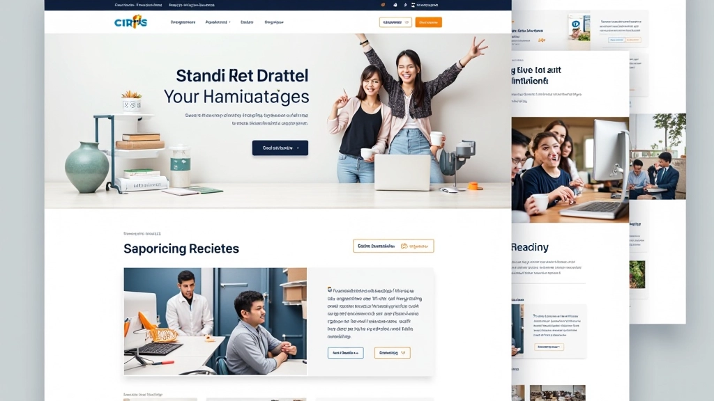 Multi-page website with consistent bilingual alignment